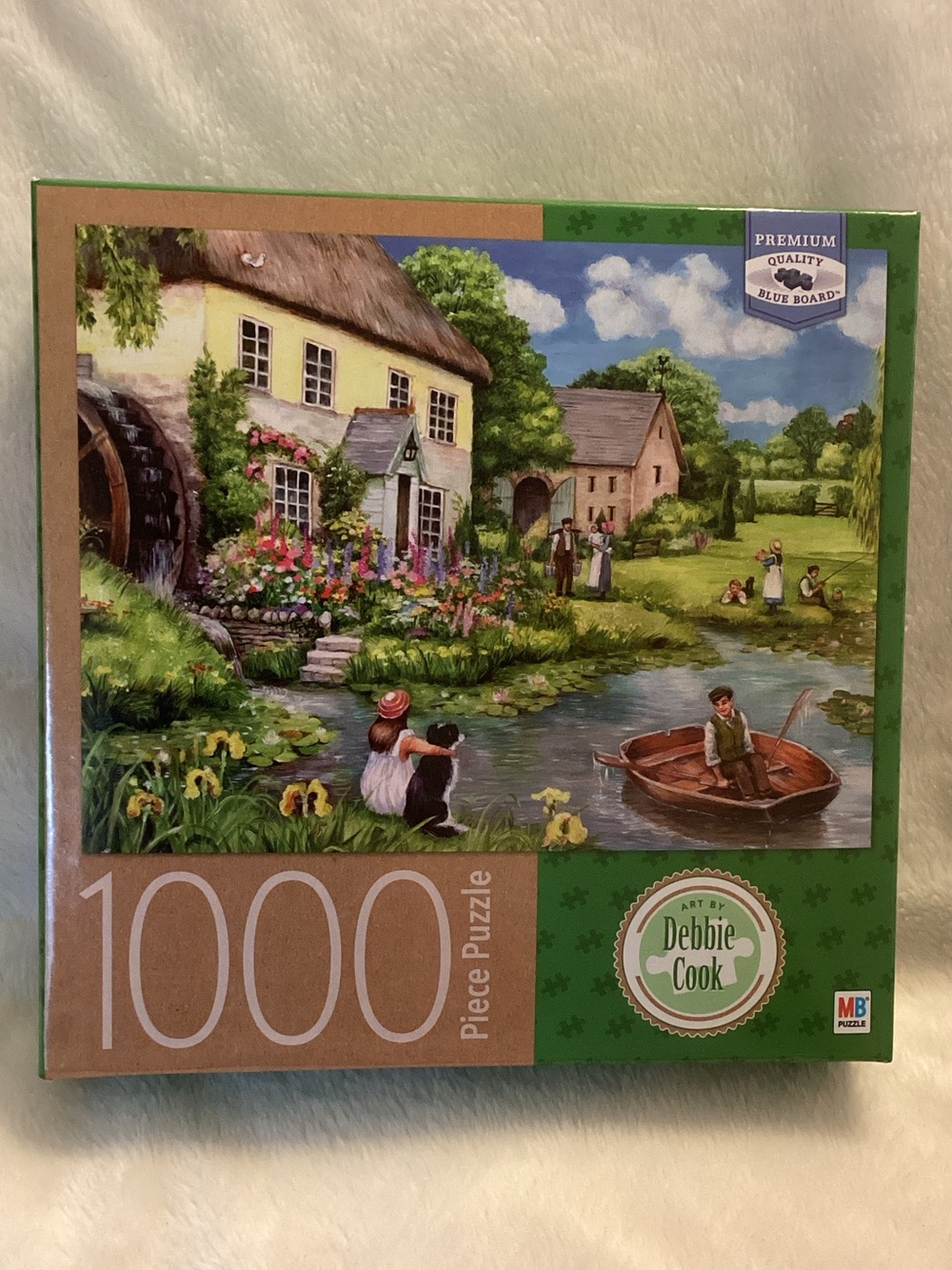 MB Premium 1000 piece Puzzle ~ Debbie Cook ~ Mill Cottage New